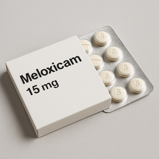 Blister pack of Meloxicam 15 mg tablets